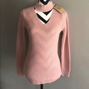 True craft pink sweater